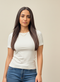 Off-White Round Short Sleeves